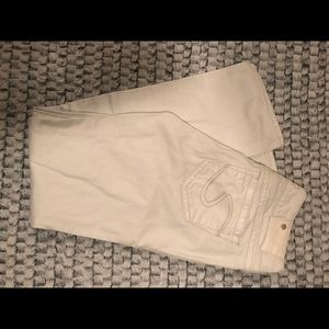 Silver Suki White Jeans Size 28